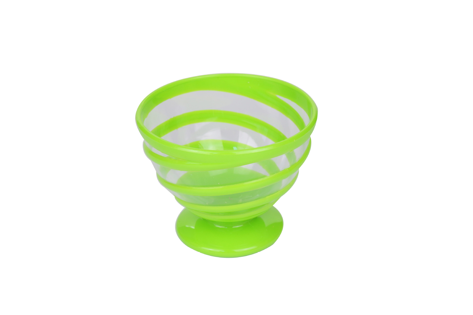 Plastic Thread Ice Cream Cup Small Water Cup Colorful Dessert Cup Plastic Water Cup Transparent Spiral Water Cup