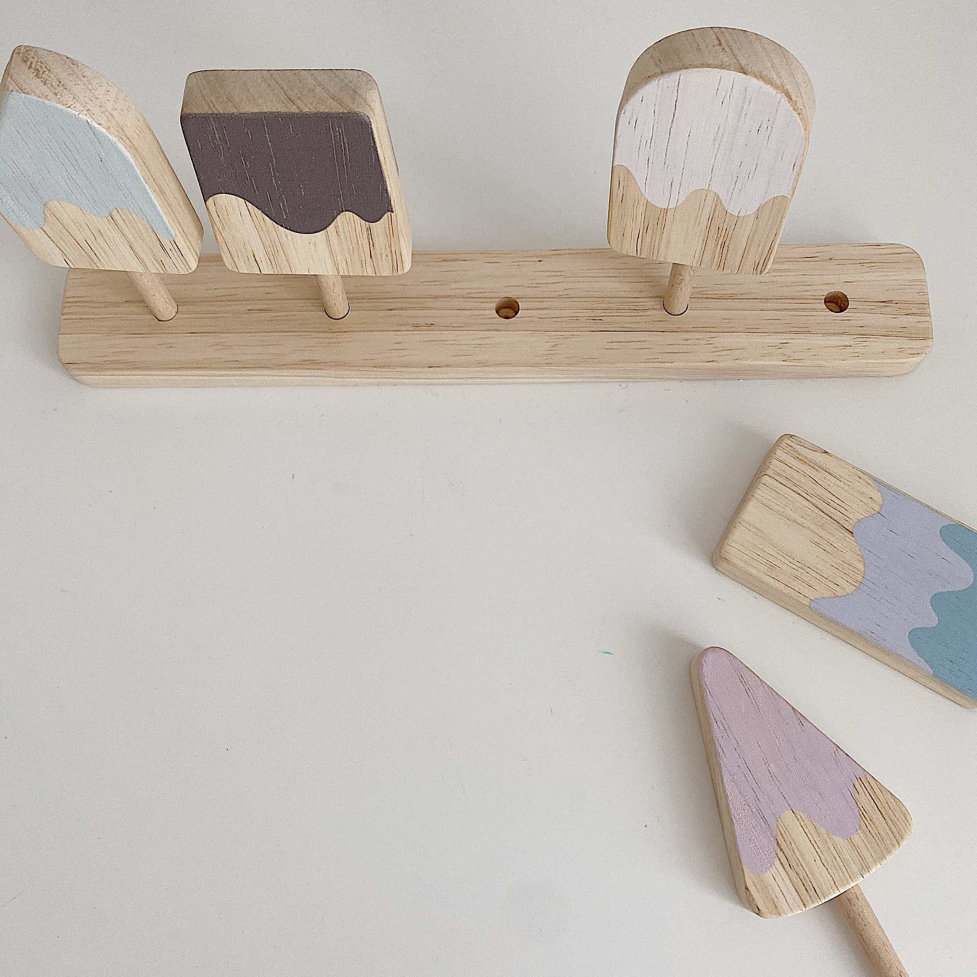 Simulation Wooden Popsicle Colorful Log Ice Cream Set Kindergarten Children Play House Food Ice Cream Ice Cream Simulation Wooden Popsicle Colorful Log Ice Cream Set Kindergarten Children Play House Food Ice Cream Ice Cream