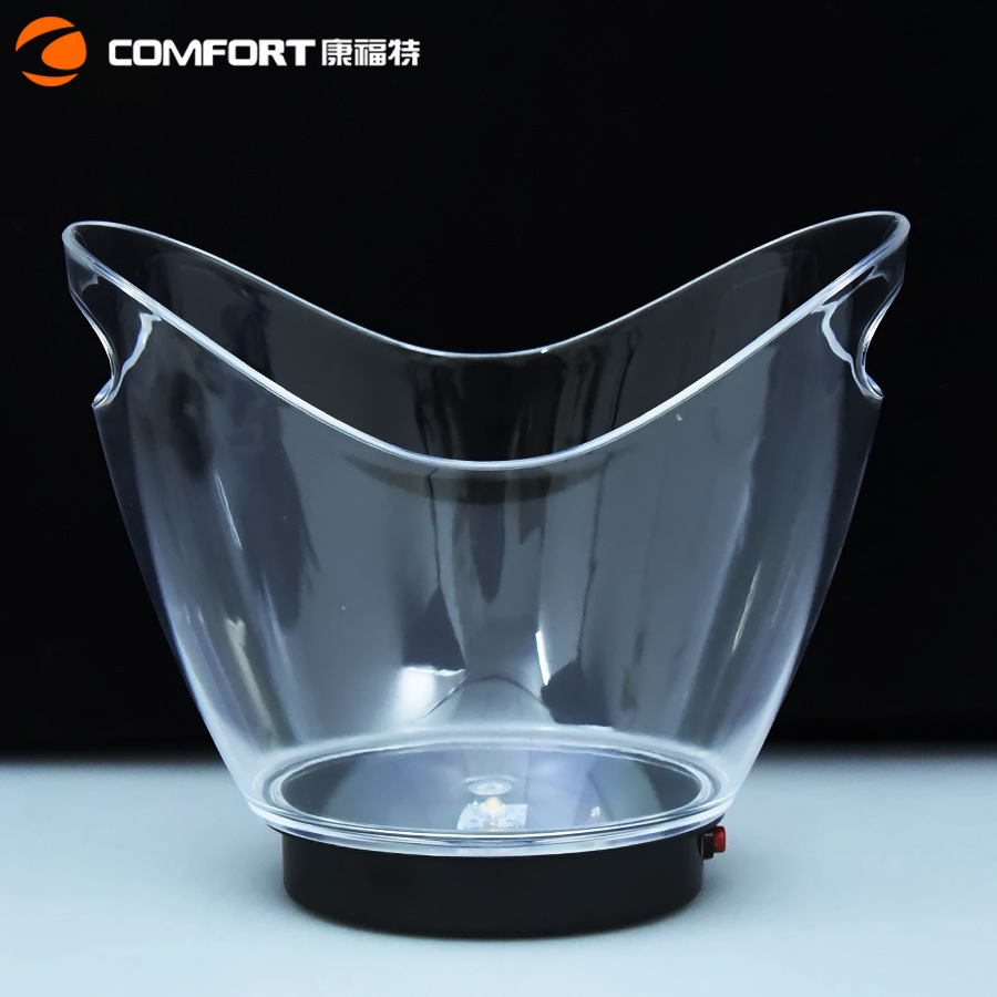 CrossBorder Luminous Plastic Ice Bucket Transparent Colorful LED Ice Bucket Bar and Restaurant Ice Bucket Ice Bucket CrossBorder Luminous Plastic Ice Bucket Transparent Colorful LED Ice Bucket Bar and Restaurant Ice Bucket Ice Bucket