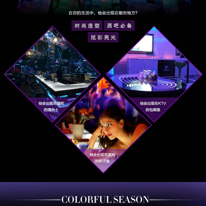 KTV bar luminous ice Luminous Toys into the Water Subjects bright LED colorful Ice Water Induction ice manufacturers KTV bar luminous ice Luminous Toys into the Water Subjects bright LED colorful Ice Water Induction ice manufacturers