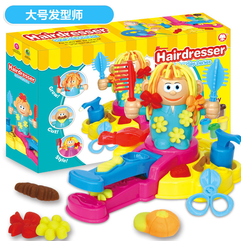 Children&#039;s Puzzle Colorful Mud Toys Series Plasticene Mold Tool Set Noodle Maker Ice Cream Machine Clay Wholesale
