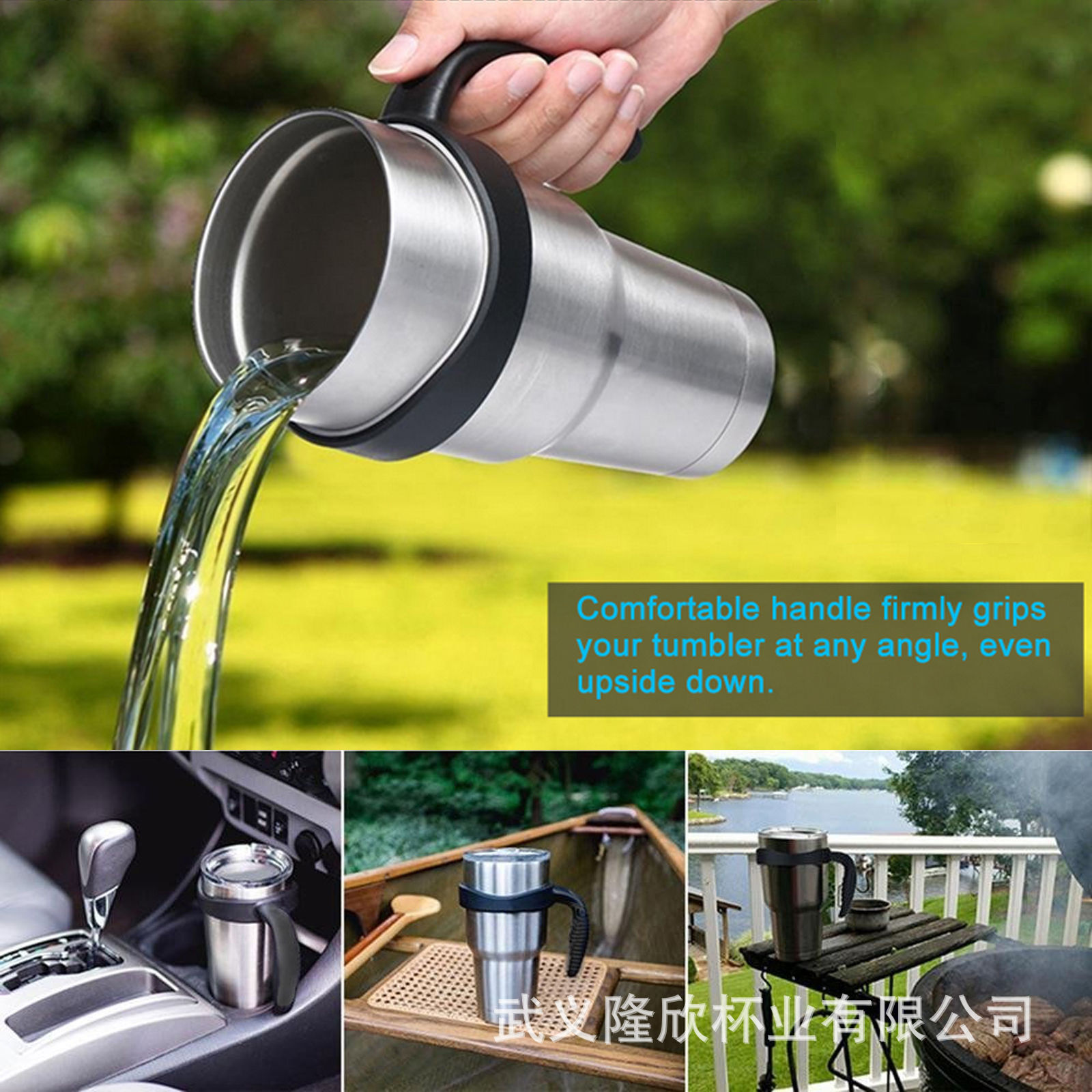 Wide Mouth Cup Saucer 20Oz30Oz Large Ice Cup Cup Set Car Cup Holder New Style Colorful Handle Wide Mouth Cup Saucer 20Oz30Oz Large Ice Cup Cup Set Car Cup Holder New Style Colorful Handle