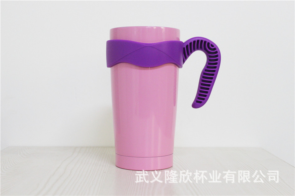Wide Mouth Cup Saucer 20Oz30Oz Large Ice Cup Cup Set Car Cup Holder New Style Colorful Handle Wide Mouth Cup Saucer 20Oz30Oz Large Ice Cup Cup Set Car Cup Holder New Style Colorful Handle