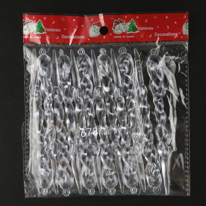 Decorations Simulation Transparent Ice Bar Icicles Gold and Silver Colorful Onion Ice Ice DIY Small Pendant 13cm Decorations Simulation Transparent Ice Bar Icicles Gold and Silver Colorful Onion Ice Ice DIY Small Pendant 13cm