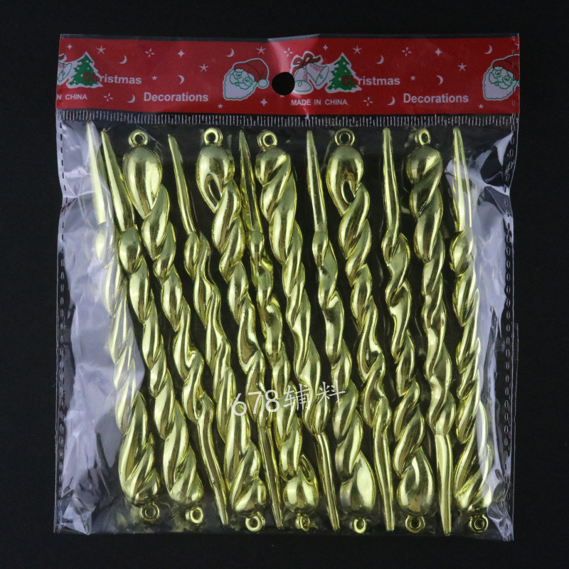 Decorations Simulation Transparent Ice Bar Icicles Gold and Silver Colorful Onion Ice Ice DIY Small Pendant 13cm Decorations Simulation Transparent Ice Bar Icicles Gold and Silver Colorful Onion Ice Ice DIY Small Pendant 13cm