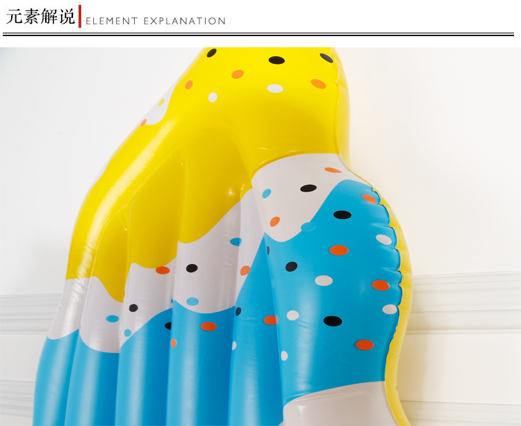 Factory Sales Inflatable Ice Cream Float Adult Swim Ring Floating Deck Chair Floating Bed Colorful Water Ice Cream Spot Factory Sales Inflatable Ice Cream Float Adult Swim Ring Floating Deck Chair Floating Bed Colorful Water Ice Cream Spot