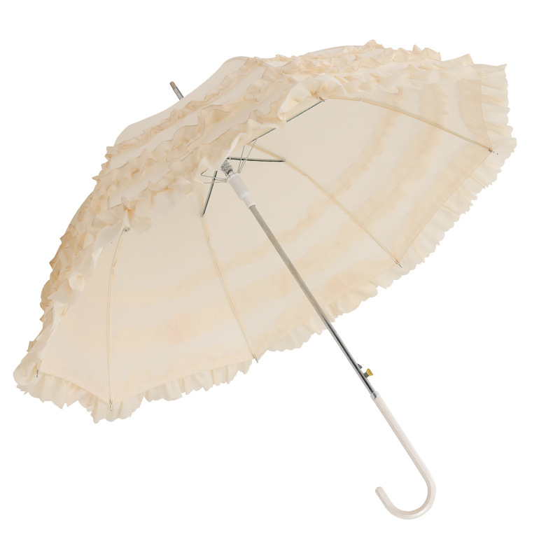 Lolita Cosplay Princess Umbrella Lolita European-Style Three-Ring Sunshade Western-Style Wedding Bride Umbrella Straight Umbrella