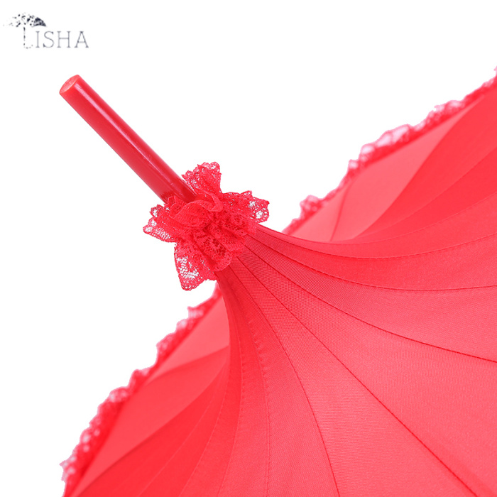 Wedding umbrella big red lace umbrella Wedding umbrella big red lace umbrella