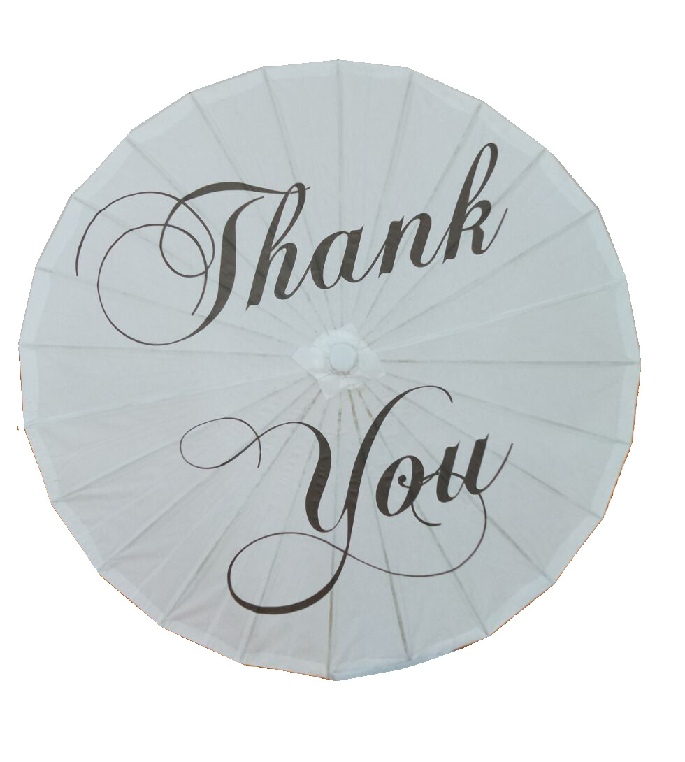 Spot Goods Craft Umbrella Foreign Popular Wedding Paper Umbrella Thank You Just Married Mr Mrs