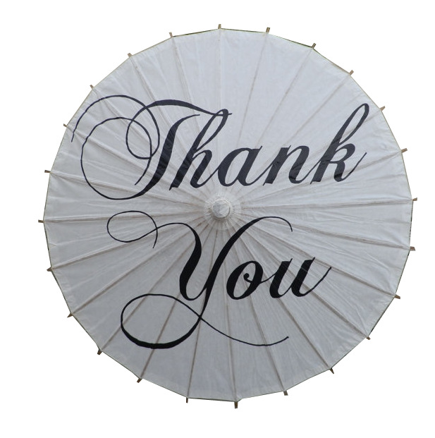 Spot Goods Craft Umbrella Foreign Popular Wedding Paper Umbrella Thank You Just Married Mr Mrs
