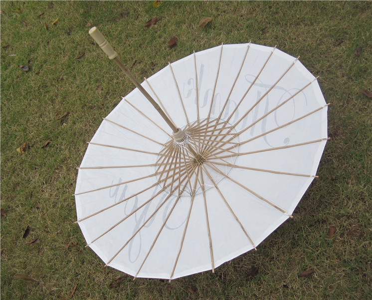 Spot Goods Craft Umbrella Foreign Popular Wedding Paper Umbrella Thank You Just Married Mr Mrs