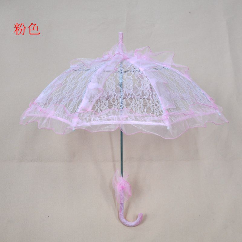 Amazon Wedding Supplies Bride Umbrella Color Craft Lace Lace Umbrella Sun Umbrella Stage Props Children's Umbrella
