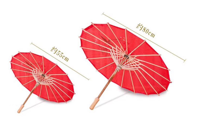 Chinese wedding props big red umbrella performance oil paper umbrella.