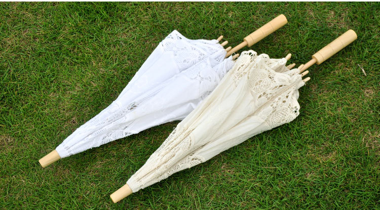 Decorative Umbrella Palace Wedding Lace Umbrella Bride Lace Umbrella White Bridesmaid Flower Girl Wooden Handle Umbrella Decorative Umbrella Palace Wedding Lace Umbrella Bride Lace Umbrella White Bridesmaid Flower Girl Wooden Handle Umbrella