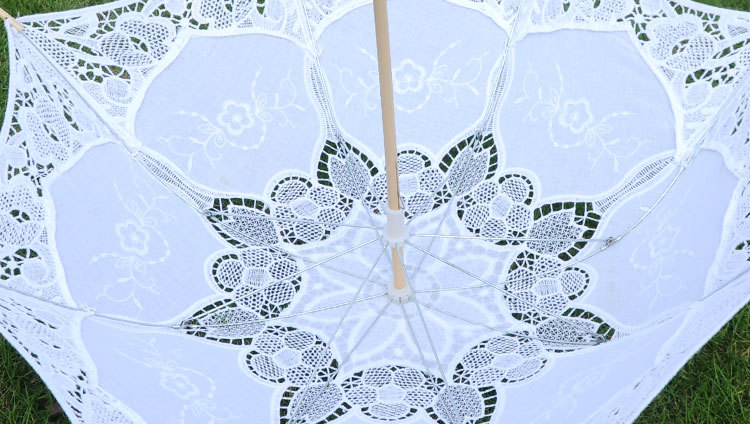 Decorative Umbrella Palace Wedding Lace Umbrella Bride Lace Umbrella White Bridesmaid Flower Girl Wooden Handle Umbrella Decorative Umbrella Palace Wedding Lace Umbrella Bride Lace Umbrella White Bridesmaid Flower Girl Wooden Handle Umbrella