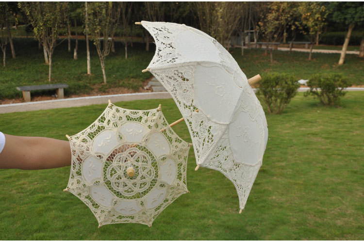 Decorative Umbrella Palace Wedding Lace Umbrella Bride Lace Umbrella White Bridesmaid Flower Girl Wooden Handle Umbrella Decorative Umbrella Palace Wedding Lace Umbrella Bride Lace Umbrella White Bridesmaid Flower Girl Wooden Handle Umbrella