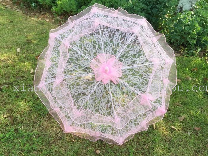 Children's Lace Photography Wedding Dress Photographic Studio Props Princess Umbrella Dance Umbrella Performance Children's Lace Photography Wedding Dress Photographic Studio Props Princess Umbrella Dance Umbrella Performance