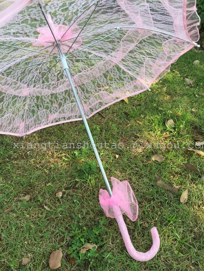 Children's Lace Photography Wedding Dress Photographic Studio Props Princess Umbrella Dance Umbrella Performance Children's Lace Photography Wedding Dress Photographic Studio Props Princess Umbrella Dance Umbrella Performance