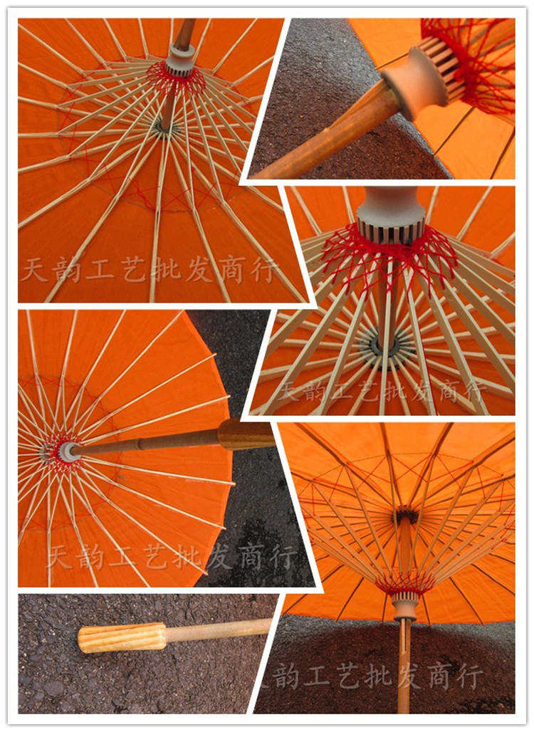 Tianyun Craft Umbrella Wholesale Photography Wedding Props Ceiling Decoration Dancing Handmade Umbrella Classical Silk Cloth Dance Umbrella