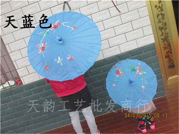 Tianyun Craft Umbrella Wholesale Photography Wedding Props Ceiling Decoration Dancing Handmade Umbrella Classical Silk Cloth Dance Umbrella