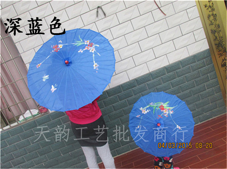 Tianyun Craft Umbrella Wholesale Photography Wedding Props Ceiling Decoration Dancing Handmade Umbrella Classical Silk Cloth Dance Umbrella