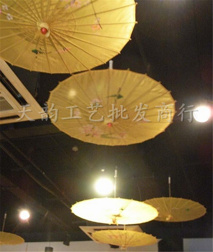 Tianyun Craft Umbrella Wholesale Photography Wedding Props Ceiling Decoration Dancing Handmade Umbrella Classical Silk Cloth Dance Umbrella