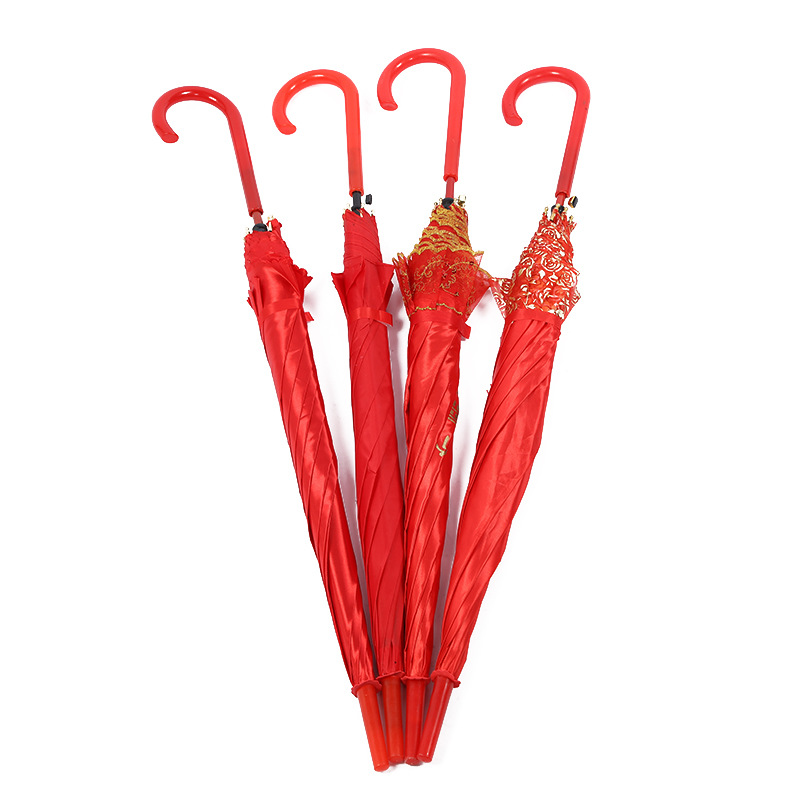 Big Red Straight Umbrella Wedding Long Handle Factory Direct Sales Wholesale Long Handle Umbrella Wedding Umbrella Big Red Straight Umbrella Wedding Long Handle Factory Direct Sales Wholesale Long Handle Umbrella Wedding Umbrella