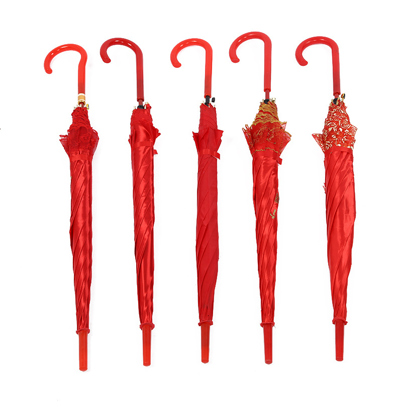 Big Red Straight Umbrella Wedding Long Handle Factory Direct Sales Wholesale Long Handle Umbrella Wedding Umbrella Big Red Straight Umbrella Wedding Long Handle Factory Direct Sales Wholesale Long Handle Umbrella Wedding Umbrella