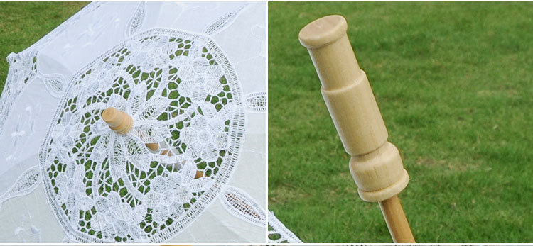 Wedding lace craft umbrella lace white bride umbrella photography props Wedding supplies wholesale