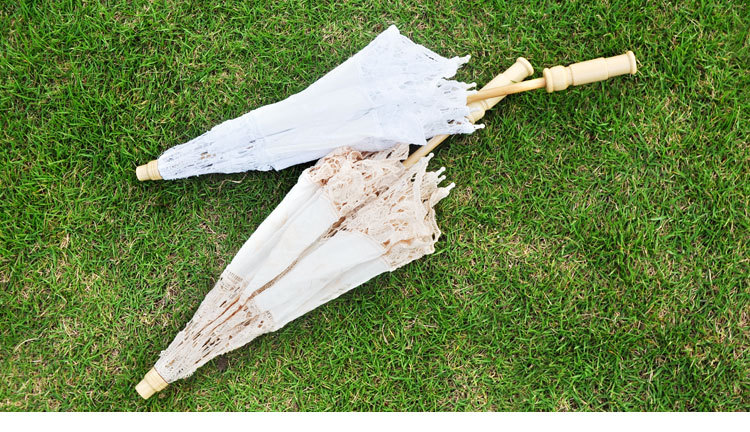 Wedding lace craft umbrella lace white bride umbrella photography props Wedding supplies wholesale