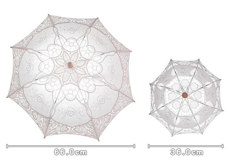 in Stock Lace Cotton Lace Umbrella Wedding Supplies Bride Umbrella Western Court Banquet Craft Umbrella Sun Umbrella