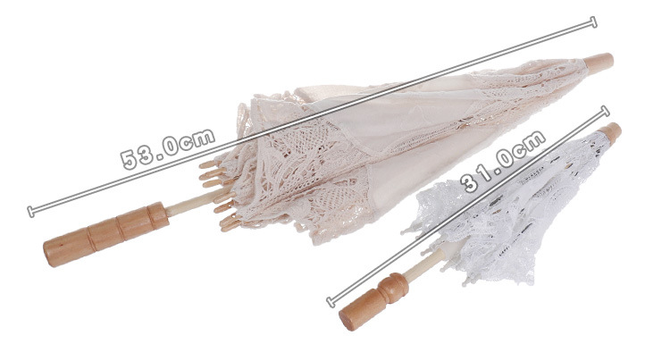 in Stock Lace Cotton Lace Umbrella Wedding Supplies Bride Umbrella Western Court Banquet Craft Umbrella Sun Umbrella