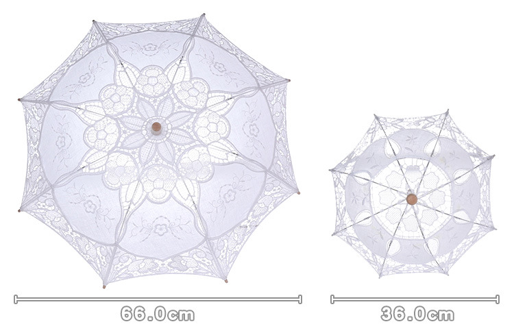 in Stock Lace Cotton Lace Umbrella Wedding Supplies Bride Umbrella Western Court Banquet Craft Umbrella Sun Umbrella