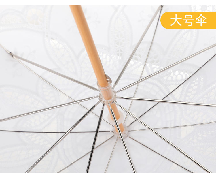in Stock Lace Cotton Lace Umbrella Wedding Supplies Bride Umbrella Western Court Banquet Craft Umbrella Sun Umbrella