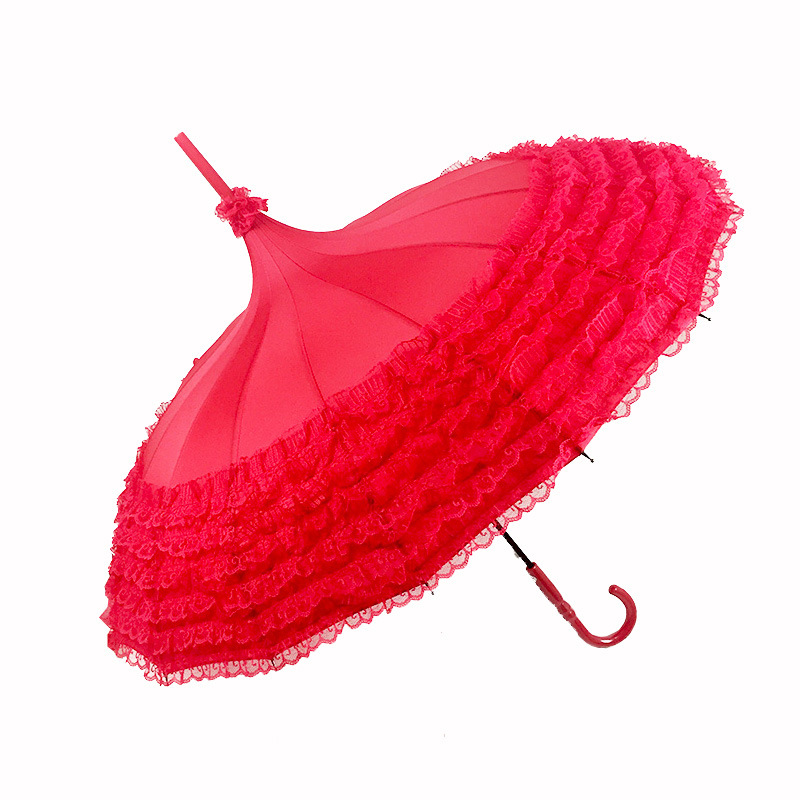 Women&#039;s Wedding Wedding Umbrella Bridesmaid Umbrella Vintage Wedding Long Handle Umbrella Women Wedding Umbrella