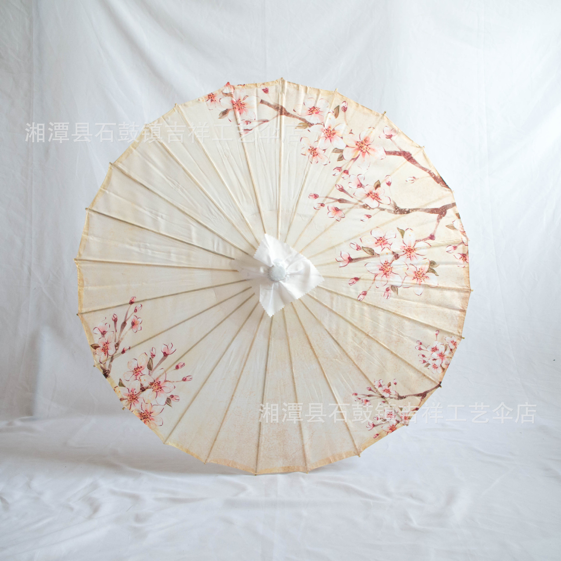 Auspicious Factory Wholesale Printing Umbrella Wedding Props Ceiling Decoration Dance Umbrella Silk Umbrella