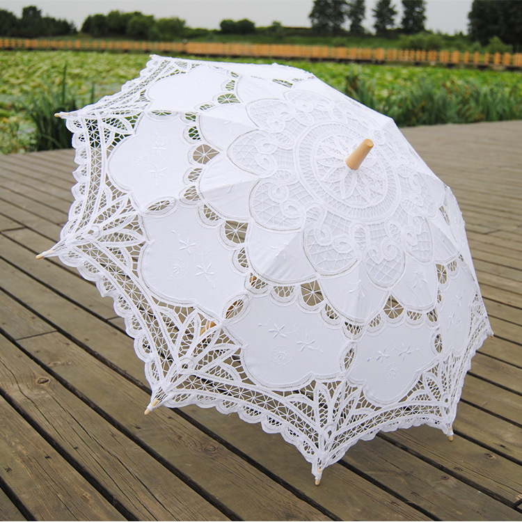 props Photography wedding umbrella handicrafts craft lace umbrella cotton umbrella stitch umbrella Sunshade multicolor