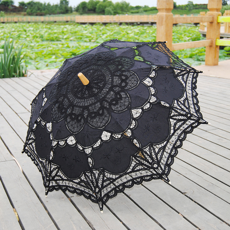 props Photography wedding umbrella handicrafts craft lace umbrella cotton umbrella stitch umbrella Sunshade multicolor