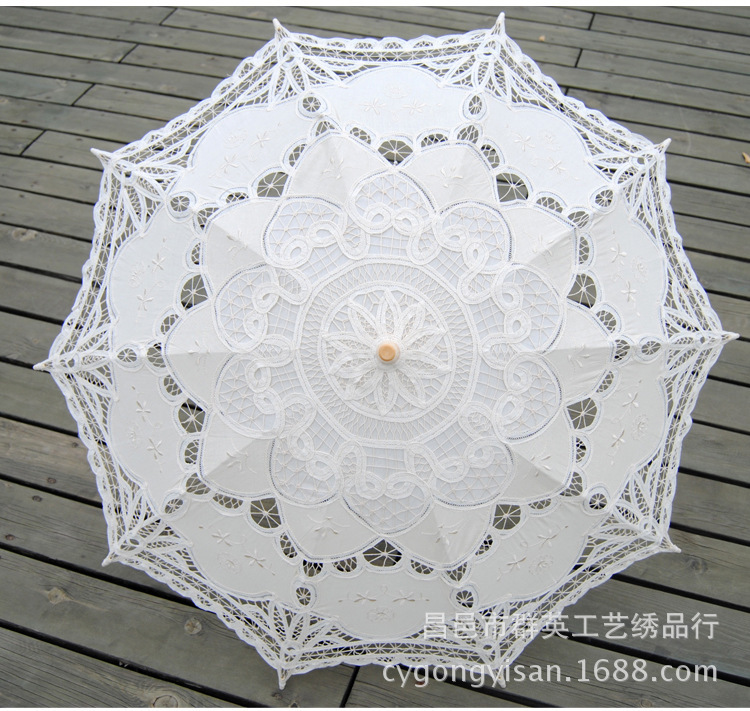props Photography wedding umbrella handicrafts craft lace umbrella cotton umbrella stitch umbrella Sunshade multicolor