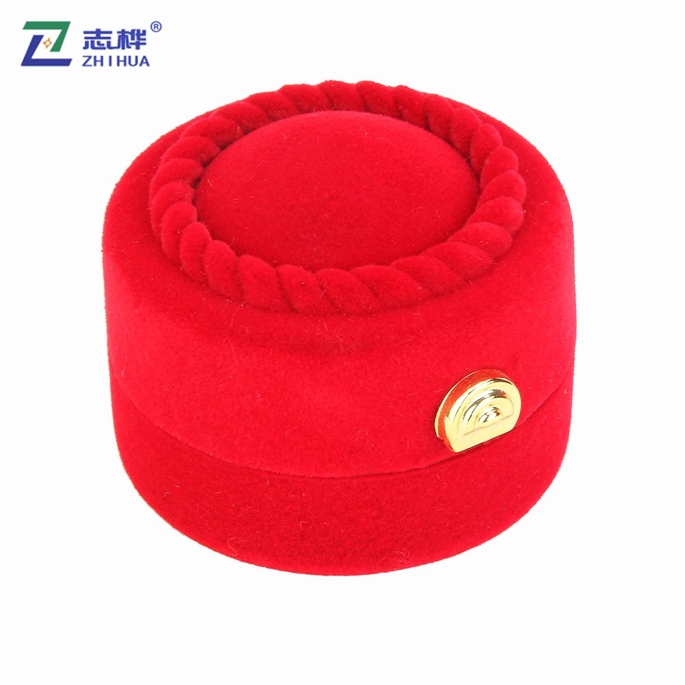 Factory Direct Sales Thread Flocking Packaging Box High-End Jewelry Jewelry Box Ring Box Jewelry Gift Box