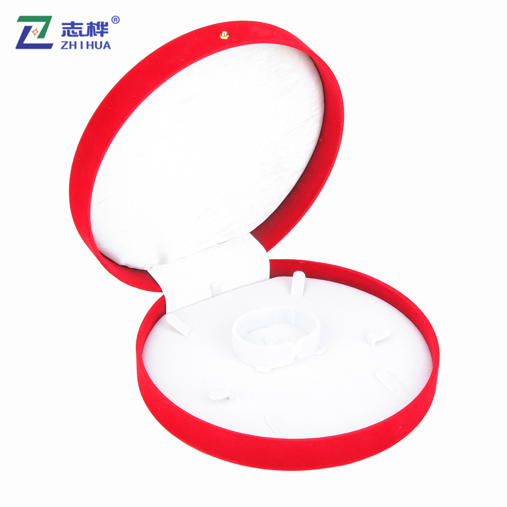 Factory Direct Sales Thread Flocking Packaging Box High-End Jewelry Jewelry Box Ring Box Jewelry Gift Box