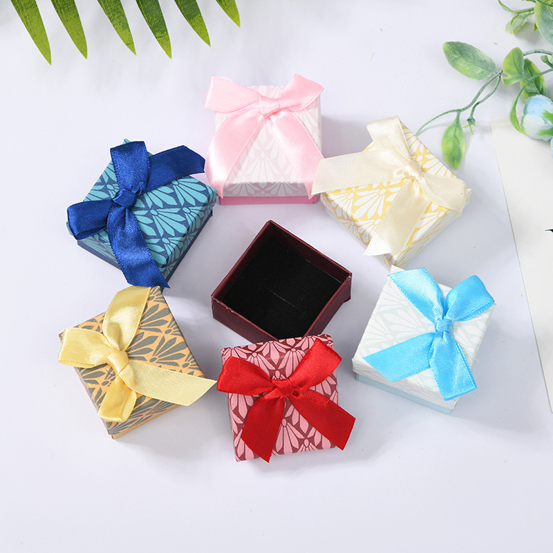 Factory Direct Sales Spot Jewelry Paper Box Ring Box Jewellery Box Earrings Earring Jewelry Box Brooch Cuff-Link Box