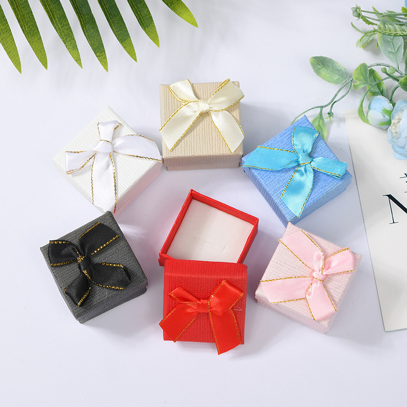 Factory Direct Sales Spot Jewelry Paper Box Ring Box Jewellery Box Earrings Earring Jewelry Box Brooch Cuff-Link Box