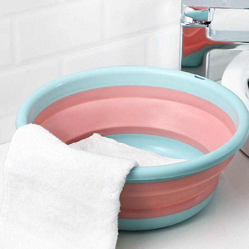 Portable Multifunctional Folding Basin Household Plastic Basin New Kitchen Foldable Sink Vegetable Basin Washbasin