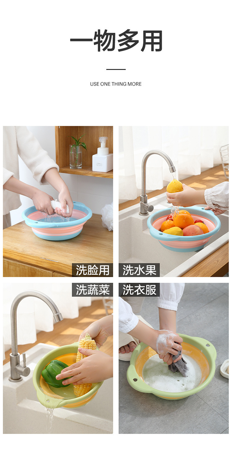Portable Multifunctional Folding Basin Household Plastic Basin New Kitchen Foldable Sink Vegetable Basin Washbasin Portable Multifunctional Folding Basin Household Plastic Basin New Kitchen Foldable Sink Vegetable Basin Washbasin