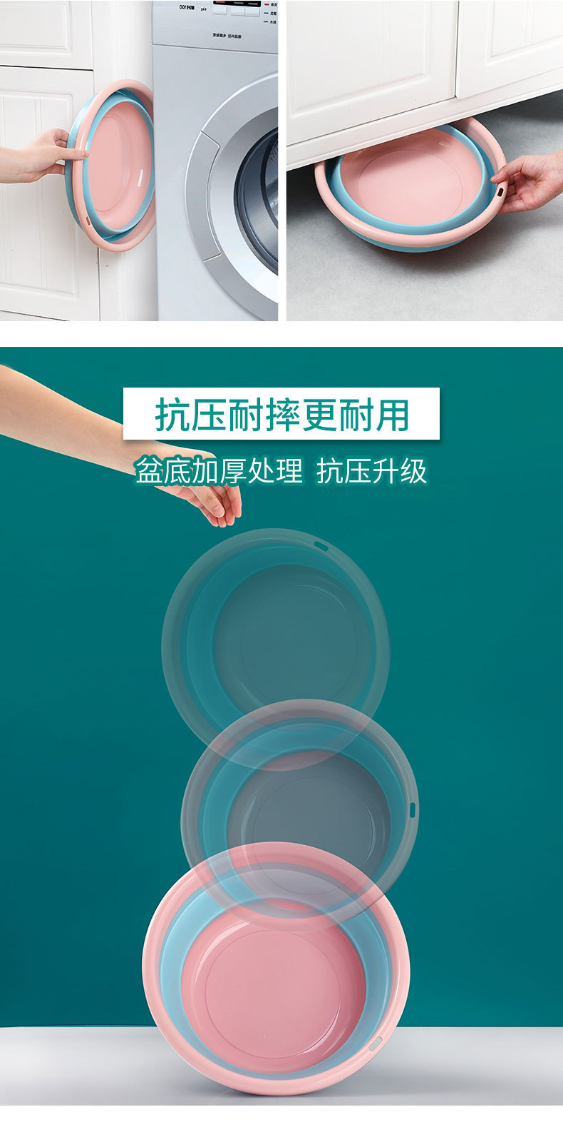 Portable Multifunctional Folding Basin Household Plastic Basin New Kitchen Foldable Sink Vegetable Basin Washbasin Portable Multifunctional Folding Basin Household Plastic Basin New Kitchen Foldable Sink Vegetable Basin Washbasin