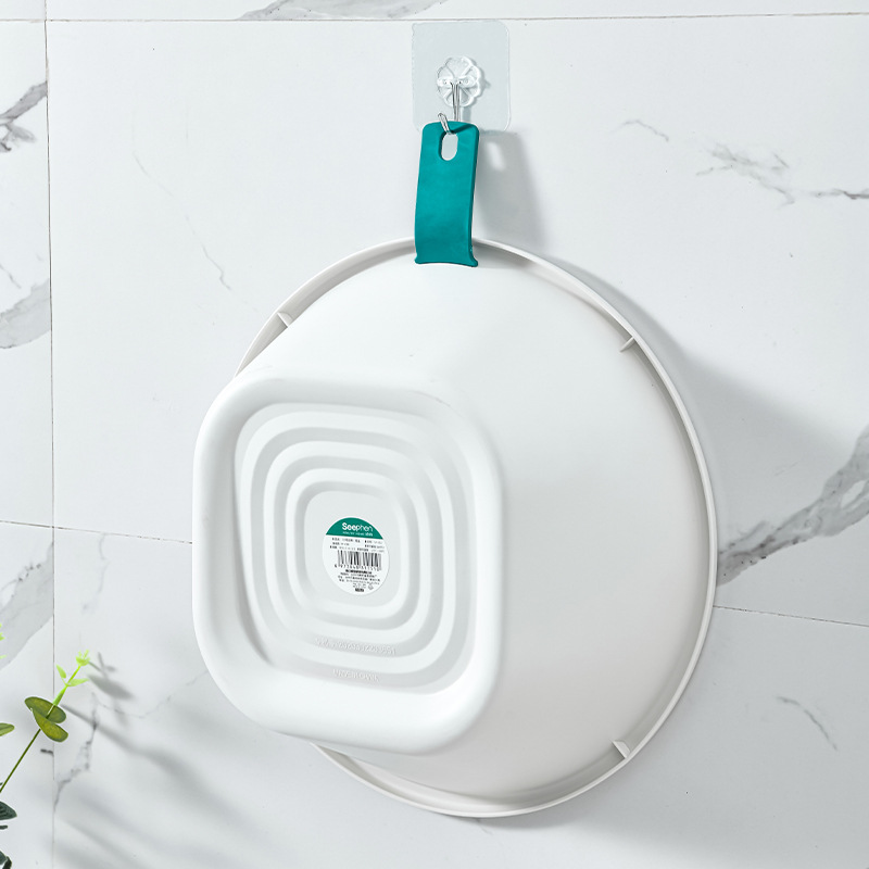 Factory Direct Sales Household Creative Simple Washbasin Thickened Wall-Mounted Washbasin with Ears for Student Dormitory Plastic Basin