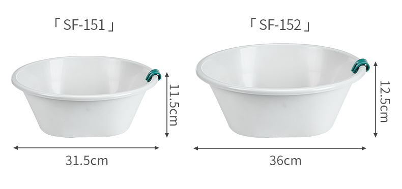 Factory Direct Sales Household Creative Simple Washbasin Thickened Wall-Mounted Washbasin with Ears for Student Dormitory Plastic Basin