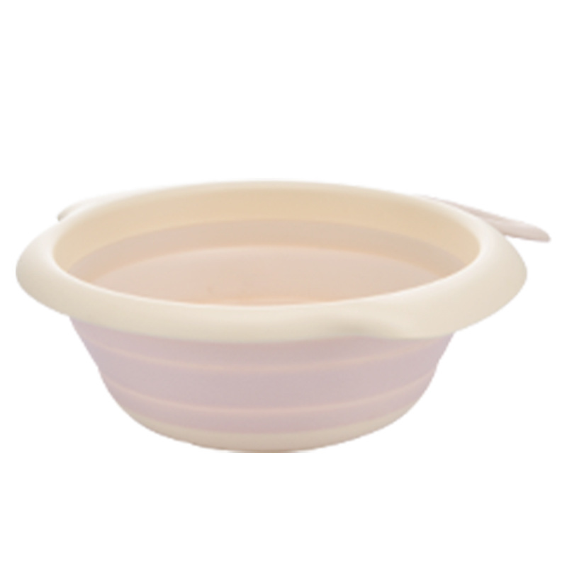 Children&#039;s Cartoon Smile Folding Basin Portable Travel Plastic Basin Easy to Carry and Not Easy to Deform Washbasin