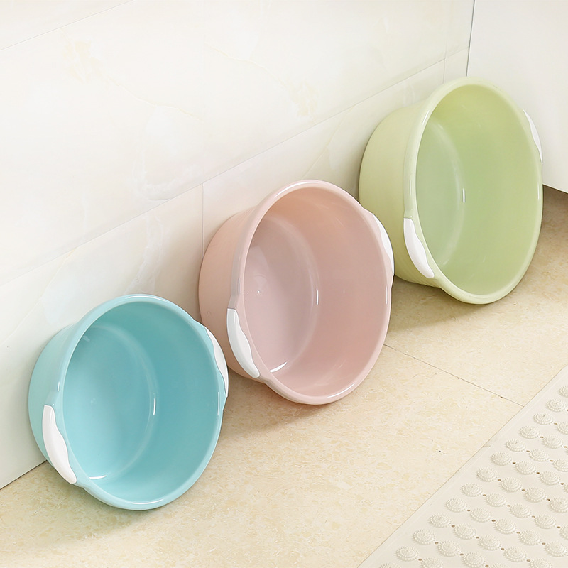 Household washbasin plastic basin large thickened round washbasin scrub basin foot basin floor stand small basin
